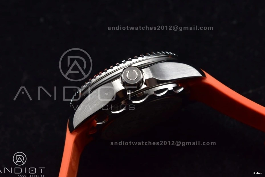 Ceramic on Best Bezel SS Deep 6000M Ultra A2824 Rubber Dial Edition Seamaster 1:1 Black Strap Gray TF Orange 1218